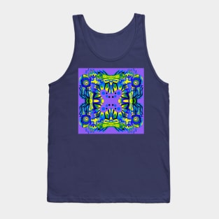 alien knight dogu in tribal pattern ecopop Tank Top